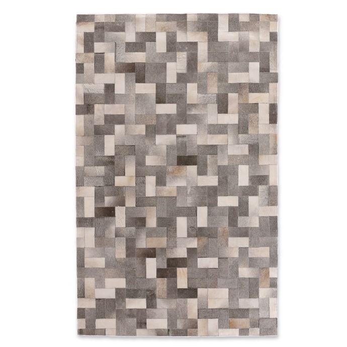 Exquisite Rugs Rectangles Cowhide Rug In Silver Bed Bath And