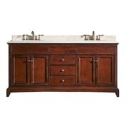 Eviva Elite Stamford&reg; 60-Inch Double Bathroom Vanity in Brown/Cream