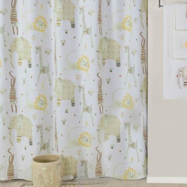 animal crackers shower curtain