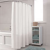 Zenna Home Waffle Fabric Shower Curtain in White