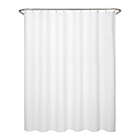 Alternate image 2 for Zenna Home Waffle Fabric Shower Curtain in White