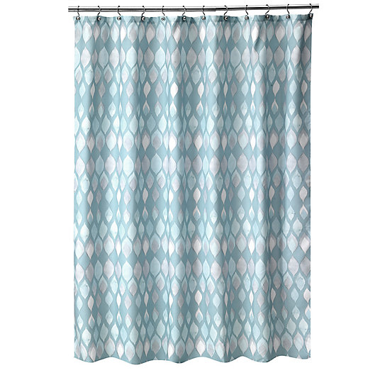 Alternate image 1 for Shell Rummel Sea Glass Shower Curtain in Teal