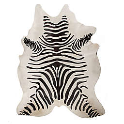 Natural Rugs Togo Cowhide 6-Foot x 7-Foot Area Rug in Zebra Black/Off-White