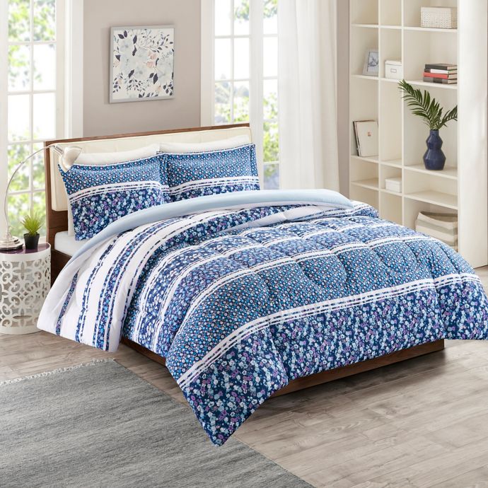 Intelligent Design Fleur Reversible Duvet Cover Set Bed Bath