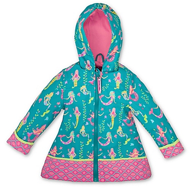 Stephen Joseph&reg; Size 2T Mermaid Raincoat in Teal. View a larger version of this product image.