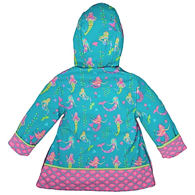 Stephen Joseph&reg; Size 4T Mermaid Raincoat in Teal. View a larger version of this product image.