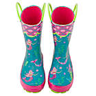 Alternate image 2 for Stephen Joseph&reg; Size 7 Mermaid Rain Boot in Teal
