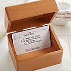 Alternate image 1 for Recipe for a Happy Marriage Wooden Recipe Box