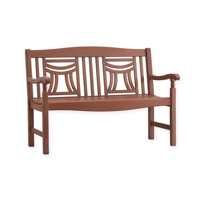Verona Home Amalia Decorative Back Garden Bench Bed Bath And