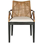 Alternate image 1 for Safavieh Gianni Arm Chair in Brown/White
