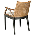 Alternate image 2 for Safavieh Gianni Arm Chair in Brown/White