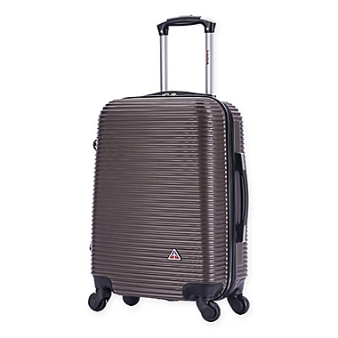 InUSA Royal 20-Inch Hardside Spinner Carry On Luggage in Brown. View a larger version of this product image.