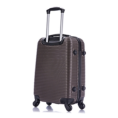 InUSA Royal 20-Inch Hardside Spinner Carry On Luggage in Brown. View a larger version of this product image.