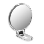 Folding Hand Held 10x Magnification Mirror