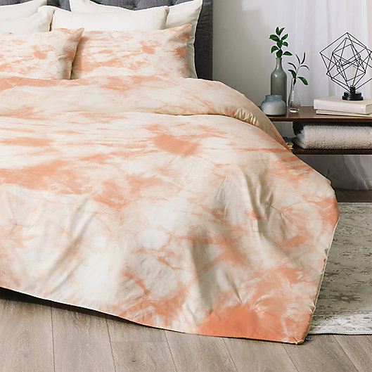 Alternate image 1 for Deny Designs Tie Dye 3 2-Piece Twin/Twin XL Comforter Set in Peach