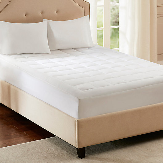 Alternate image 1 for Smart Cool by Sleep Philosophy Microfiber Coolmax California King Mattress Pad in White