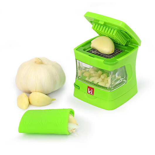 Alternate image 1 for Kitchen Innovations Garlic-A-Peel Garlic Press, Crusher, Mincer, and Storage Container