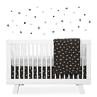 Babyletto Tuxedo Swiss Cross Crib Skirt. View a larger version of this product image.