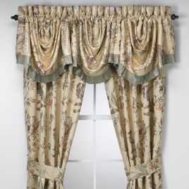 Croscill Window Curtain Panel Pair And Valance Bed Bath Beyond