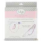Alternate image 2 for Lulujo Baby &quot;Isn&#39;t She Lovely&quot; Muslin Swaddle Blanket and Cards Set in White/Pink