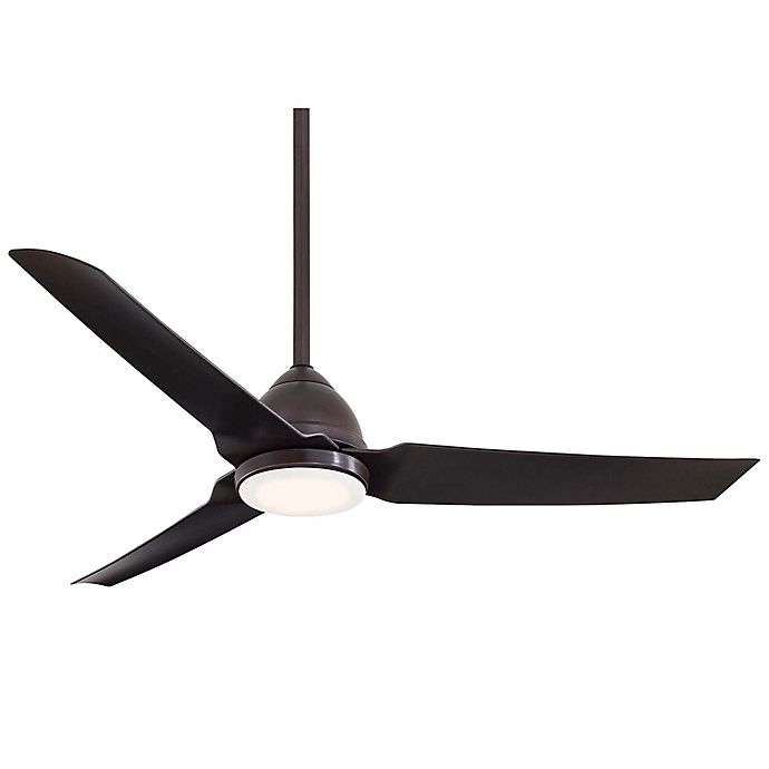 Java Led 54 Inch Indoor Outdoor Ceiling, Led Indoor Outdoor Brushed Nickel Ceiling Fan With Light And Remote Control