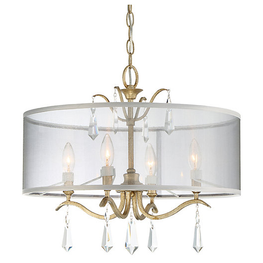 Alternate image 1 for Minka Lavery® Laurel Estate 4-Light Semi-Flush Mount Ceiling Light in Brio Gold