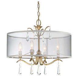 Minka Lavery® Laurel Estate 4-Light Semi-Flush Mount Ceiling Light in Brio Gold