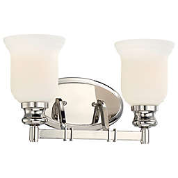 Minka Lavery® Audrey's Point 2-Light Wall Sconce in Polished Nickel