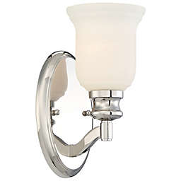 Minka Lavery® Audrey's Point 1-Light Wall Sconce in Polished Nickel
