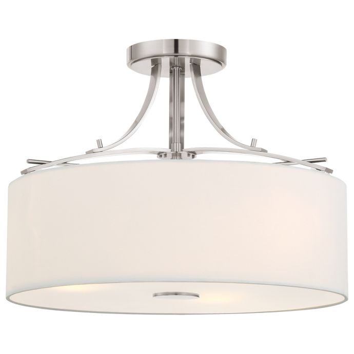 Minka Lavery Poleis 3 Light Semi Flush Mount Ceiling Light In