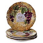 Alternate image 0 for Certified International Gilded Wine Dinner Plates (Set of 4)
