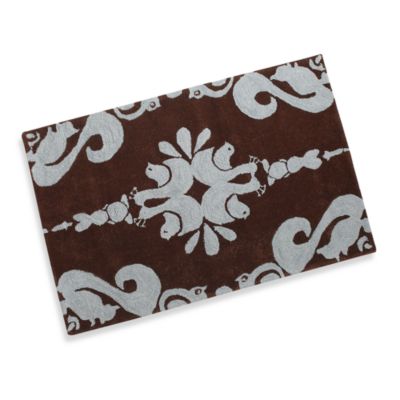 Momeni Lil Mo Damask 4-Foot x 6-Foot Accent Rug in Blue