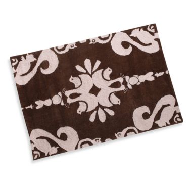 Momeni Lil Mo Pink Damask Accent Rug - 2-Foot x 3-Foot. View a larger version of this product image.