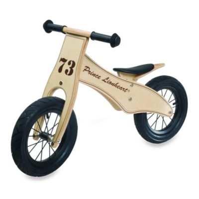 plum wooden balance bike