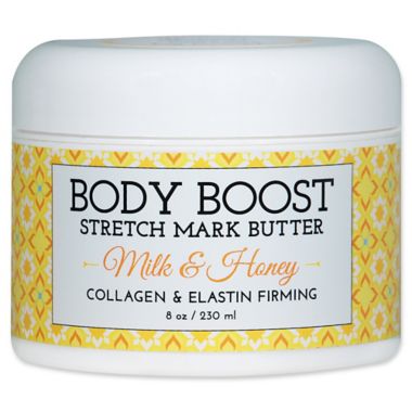 basq 8 oz. Body Boost Stretch Mark Butter in Milk and Honey. View a larger version of this product image.