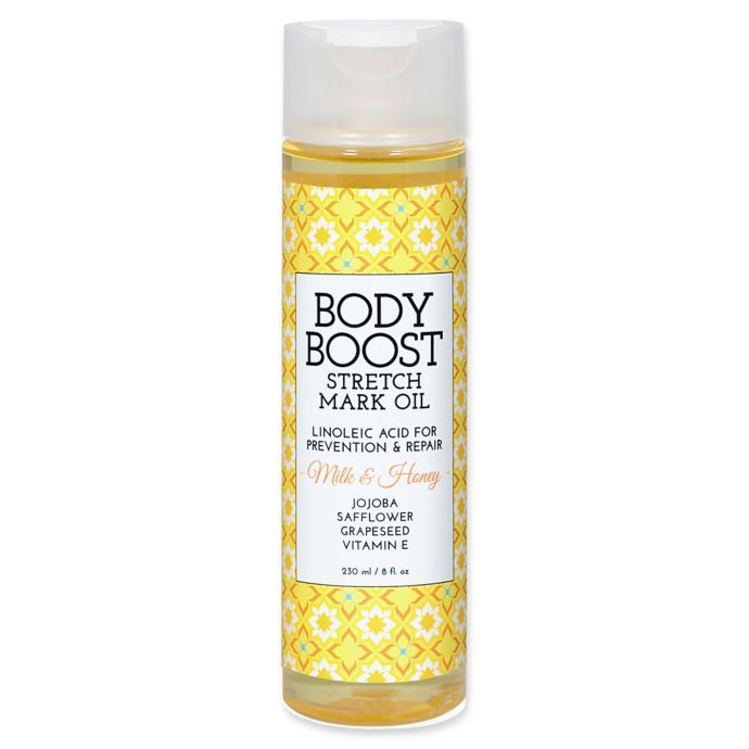 Basq 8 Oz Body Boost Stretch Mark Oil In Milk And Honey Buybuy Baby