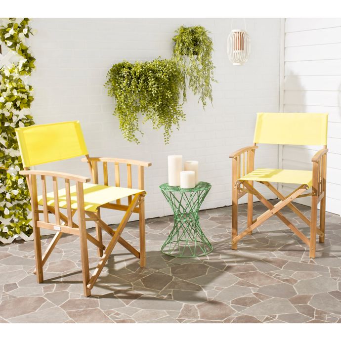 Safavieh Laguna Outdoor Director Chairs (Set of 2) | Bed ...