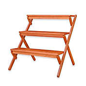 Vifah 3-Tier Planter Stand in Natural Wood