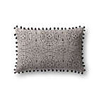 Alternate image 0 for Magnolia Home by Joanna Gaines Ruby Oblong Throw Pillow in Charcoal/Black