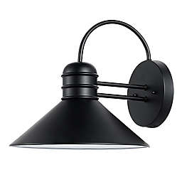 Globe Electric Sebastien 1-Light Outdoor Wall Sconce in Black (Set of 2)