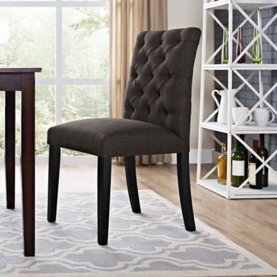 Brown Green Dining Chairs Bed Bath, Modway Baron Upholstered Dining Side Chair Multiple Colors