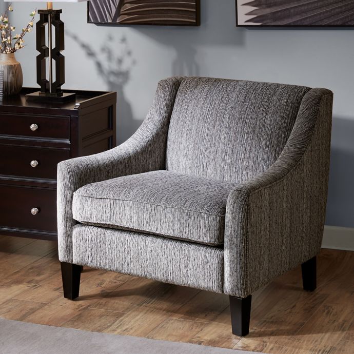 Madison Park Signature Addison Accent Chair in Multicolor/Black Noir