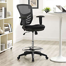 Modway Articulate Drafting Stool in Black