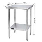 Alternate image 3 for Trinity EcoStorage 24-inch NSF Table in Stainless Steel
