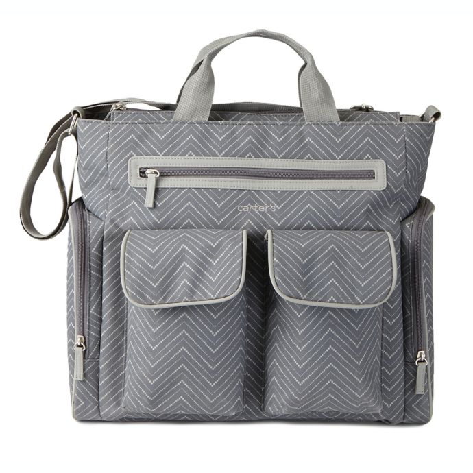 land grey diaper bag