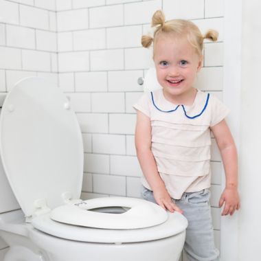 Puj&reg; Easy Seat Toilet Trainer in Grey. View a larger version of this product image.