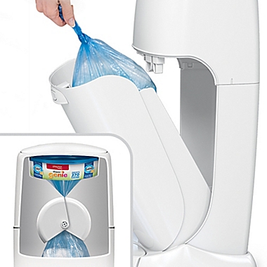 Playtex&reg; Diaper Genie&reg; Complete Assembled Diaper Pail in Grey with Refill. View a larger version of this product image.