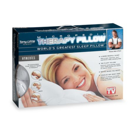 Tony Little Micropedic Therapy Pillow By Homedics Bed Bath And