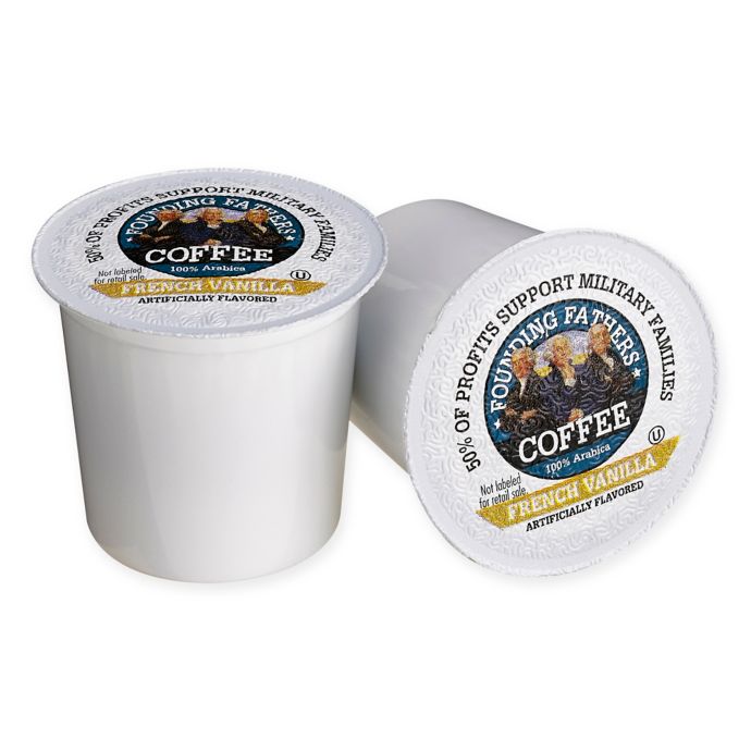 Founding Fathers French Vanilla Coffee Pods For Single Serve Coffee