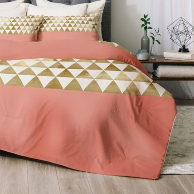 Deny Designs Gold Triangle Comforter Set Bed Bath Beyond